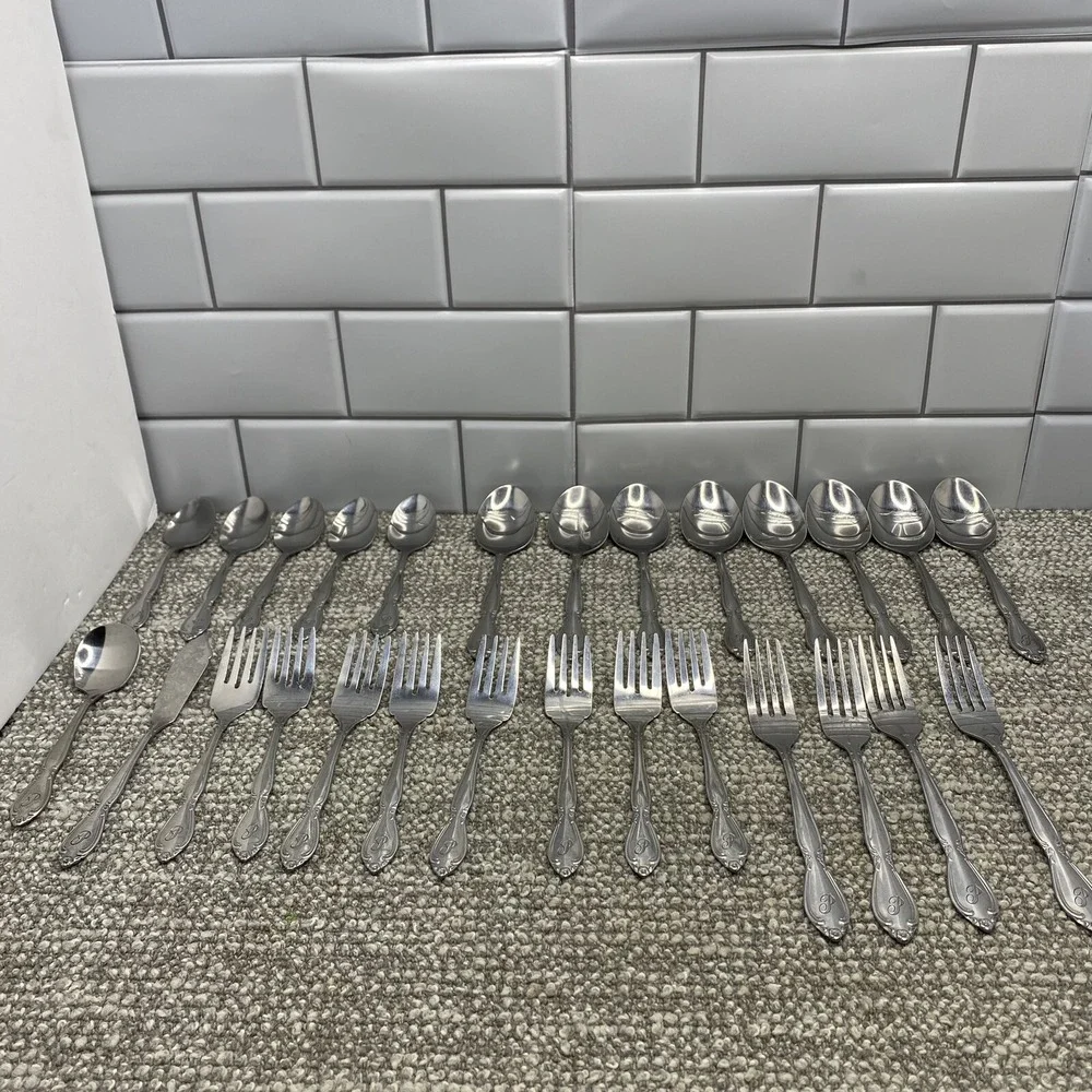 Custom Craft Stainless Silverware Monogram